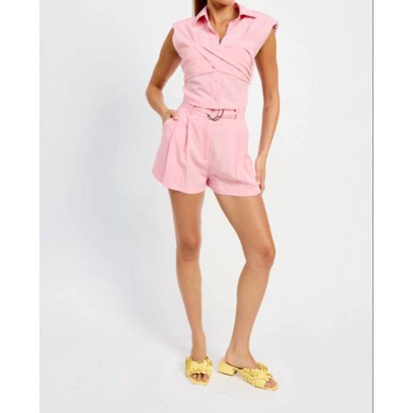 NEW EN SAISON bethany shorts in pink - Picture 1 of 4
